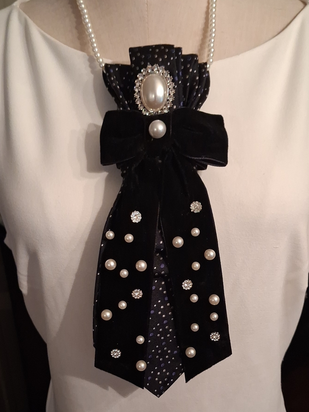 Van Heusen Upcycled Necktie Necklace